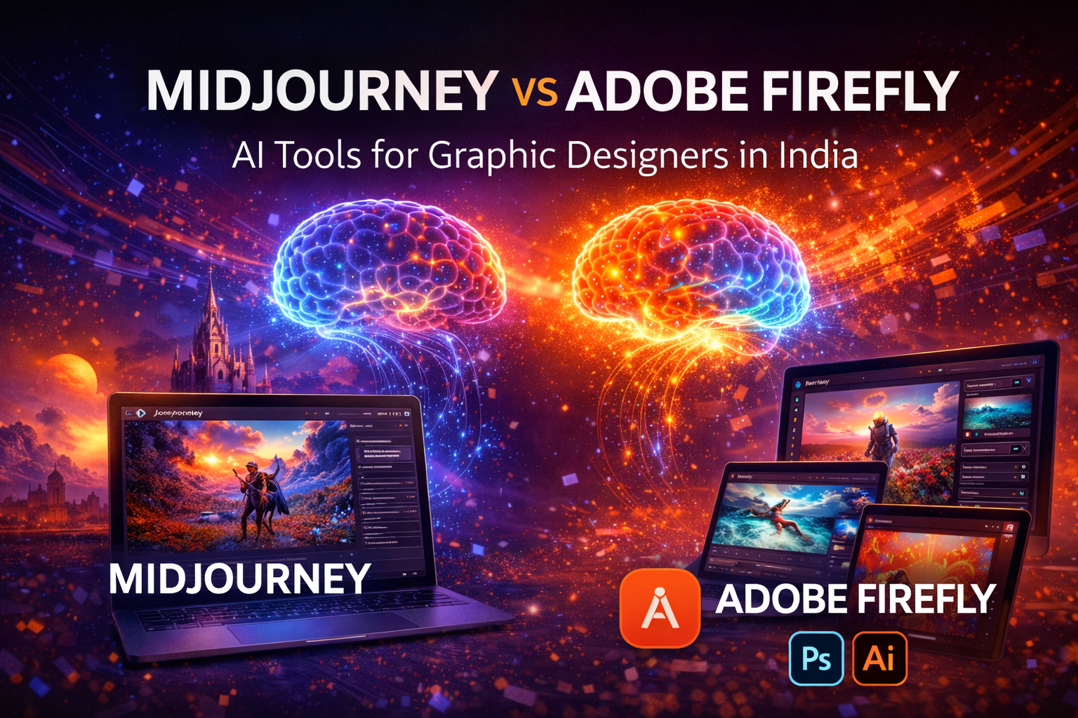 Midjourney vs Adobe Firefly