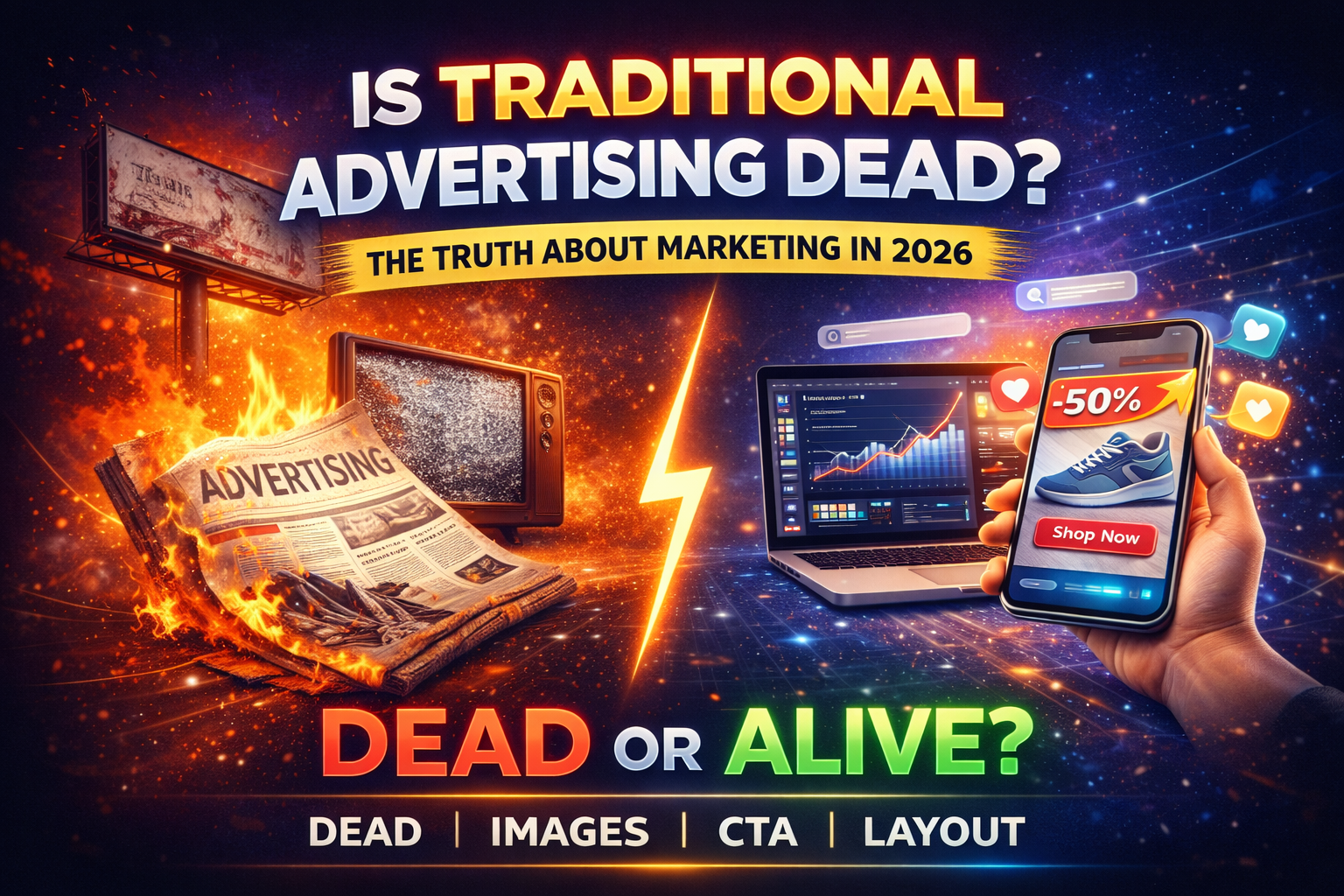 Traditional advertising vs digital marketing